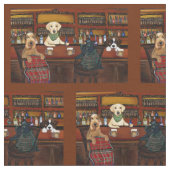 Airedale & Friends Stoff (Nahaufnahme)