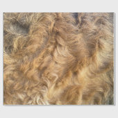 Airedale Haar-Wrap-Papier Geschenkpapier (Flach)