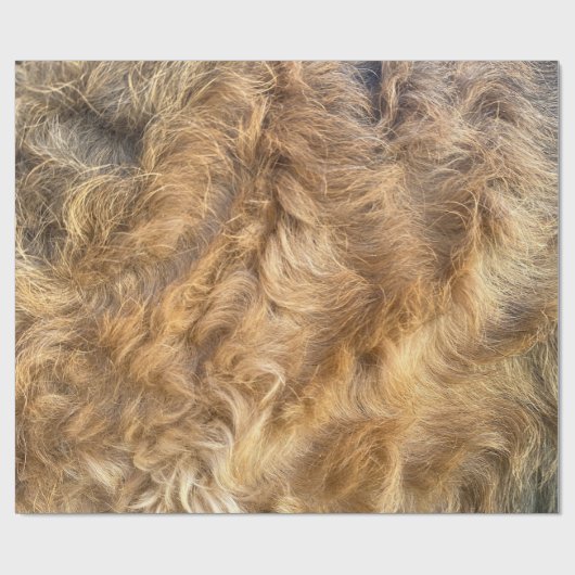 Airedale Hair Wrapping Paper Geschenkpapier (Flach)