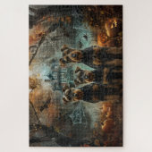 Airedale Halloween Night Doggy Delikatesse Puzzle (Vertikal)