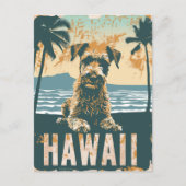 Airedale Hawaii Ferien Reisen Postkarte (Vorderseite)