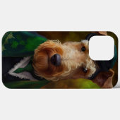 Airedale Hund am St. Patrick's Day Case-Mate iPhone Hülle (Rückseite (Horizontal))