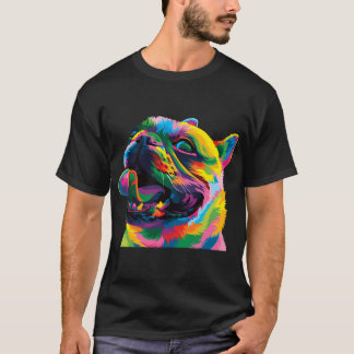 Airedale-Hund bedrängter Sonnenuntergang Retro-Hun T-Shirt