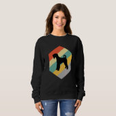 Airedale-Hund Vintage-Design Sweatshirt (Vorne ganz)