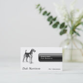 Airedale-Hund Visitenkarte (Stehend Vorderseite)