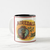 Airedale Hunde Tasse (Vorderseite Links)