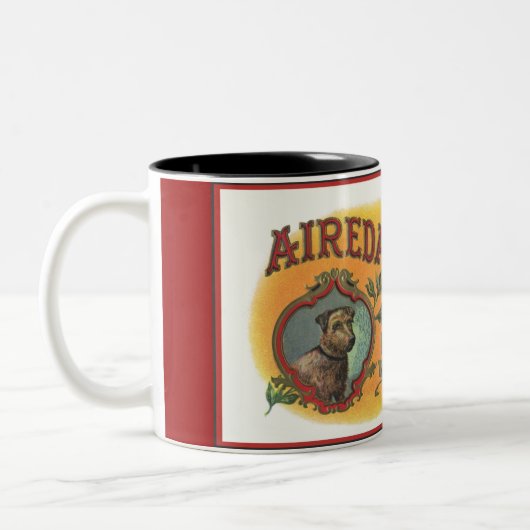 Airedale Hunde Tasse (Links)
