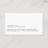 Airedale-Hundegeschäft Visitenkarte (Rückseite)