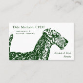 Airedale-Hundegeschäft Visitenkarte (Vorderseite)