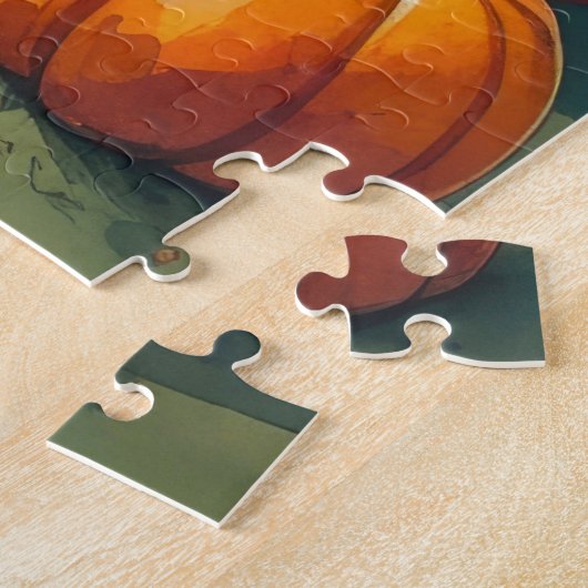 Airedale im Herbst Leaves Erntedank Kunst, Dichtun Puzzle (Seite)