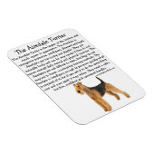 Airedale Info Magnet (Rechte Seite)