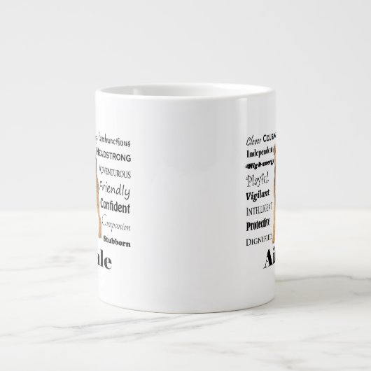 Airedale Jumbo Tasse (Vorderseite)