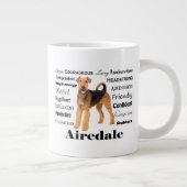 Airedale Jumbo Tasse (Rechts)