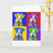 Airedale Karte (Gelbe Blume)