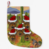 Airedale Kleiner Weihnachtsstrumpf (Vorderseite)