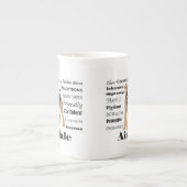 Airedale-Knochen-China-Tasse Porzellantasse (Vorderseite)