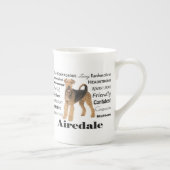 Airedale-Knochen-China-Tasse Porzellantasse (Rechts)
