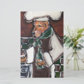 Airedale Koch Briefpapier (Stehend Vorderseite)