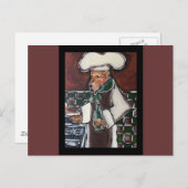 Airedale Koch Postkarte (Vorne/Hinten)