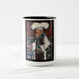 Airedale Koch Zweifarbige Tasse