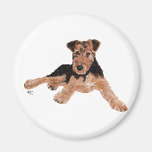 Airedale, Lakeland, Welsh Terrier Pup Magnet (Vorne)