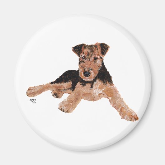 Airedale, Lakeland, Welsh Terrier Pup Magnet (Vorne)