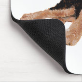 Airedale, Lakeland, Welsh Terrier Pup Mousepad (Ecke)