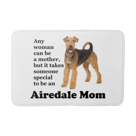 Airedale Mama Badematte (Vorderseite)