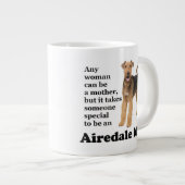 Airedale Mama Jumbo Tasse (Vorderseite Rechts)