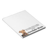 Airedale-Mama Notepad Notizblock (angewinkelt)