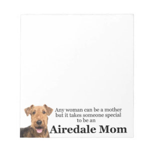 Airedale-Mama Notepad Notizblock
