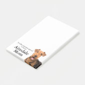 Airedale Mama Post It Notes Post-it Klebezettel (angewinkelt)