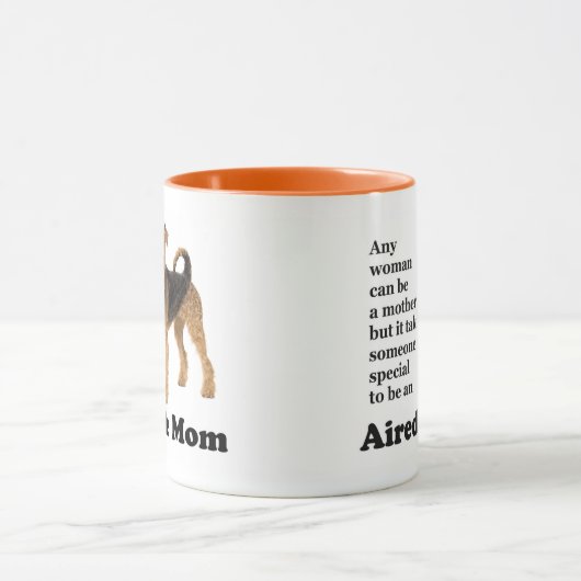 Airedale Mama Tasse (Zentrum)