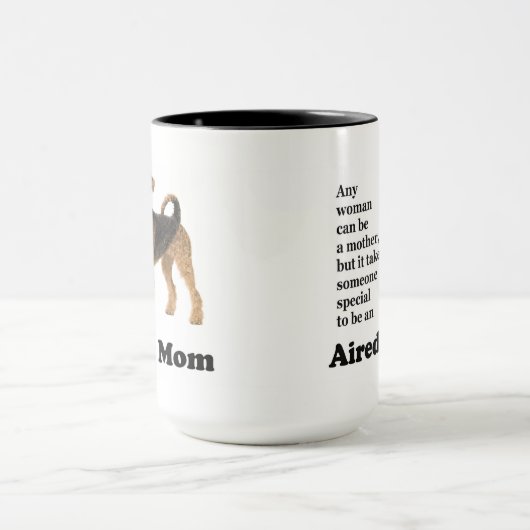 Airedale Mama Tasse (Zentrum)