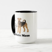 Airedale Mama Tasse (Vorderseite Links)