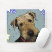 Airedale-Mausunterlage Mousepad (Mit Mouse)