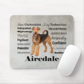 Airedale Mousepad (Mit Mouse)