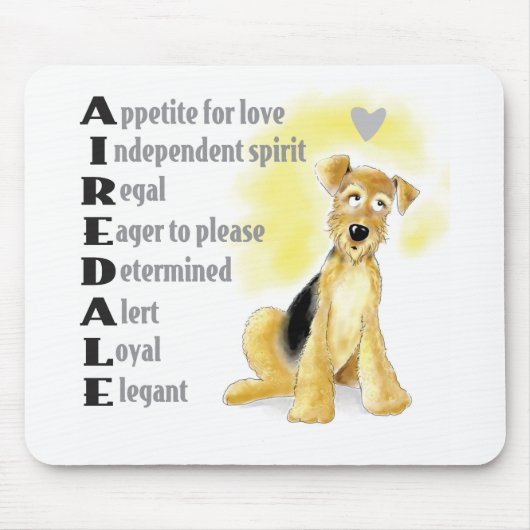 Airedale Mousepad (Vorne)