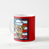 Airedale Navy Kaffeetasse (Vorderseite Links)