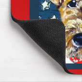 Airedale Navy Mousepad (Ecke)