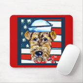 Airedale Navy Mousepad (Mit Mouse)