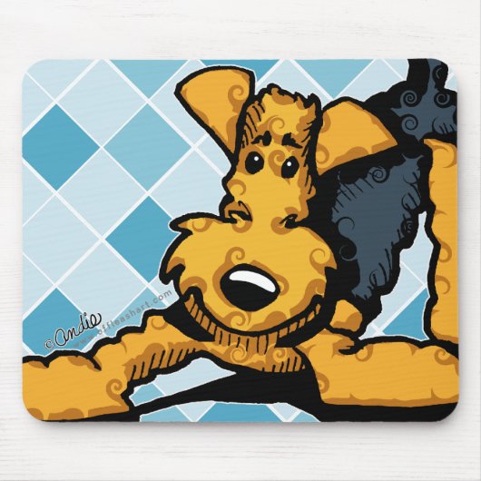 Airedale on Play Mousepad (Vorne)