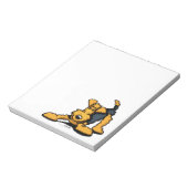 Airedale on Play Notizblock (Rotiert)