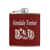 airedale Papa Flachmann (Vorderseite)