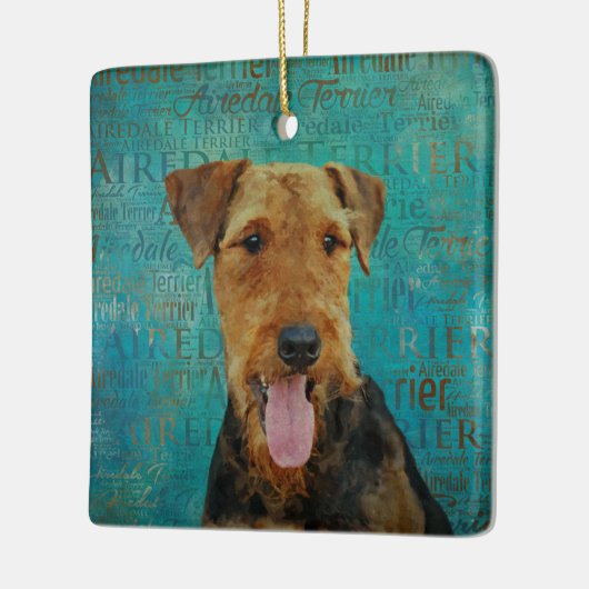 Airedale Parco Civico-Ciani Keramikornament (Links)