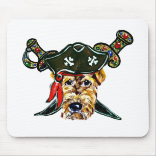 Airedale-Pirat Mousepad