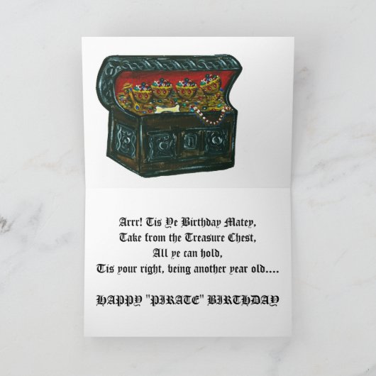 Airedale Pirate Karte (Innenseite)
