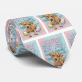 Airedale Puppy Happy Oaster Krawatte (Gerollt)