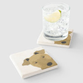 Airedale Stone Untersetzer (Seitenansicht)