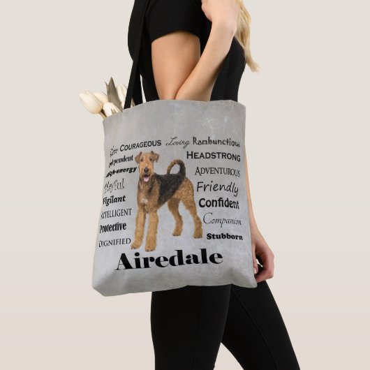 Airedale-Taschen-Tasche Tasche (Von Nahem)